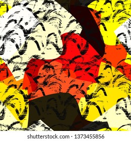 Abstract geometric seamless covers pattern. Fashion Style Design Print Wave Shapes.