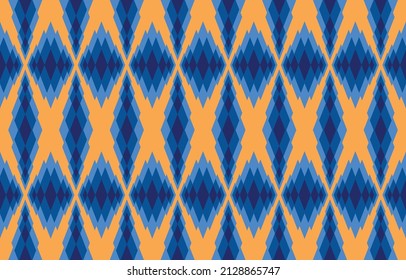 Abstract geometric seamless diamond pattern. Modern stylish texture. Repeating geometric ornament of arrow shapes. Design for prints 