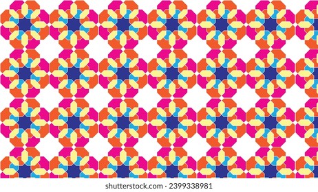 Abstract Geometric Seamless Fabric, Textile Pattern Background