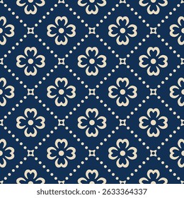 Abstraktes geometrisches nahtloses Blumenmuster. Grafische moderne stylische Textur.