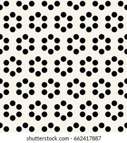 abstract geometric seamless floral pattern vector