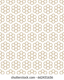 abstract geometric seamless floral pattern vector