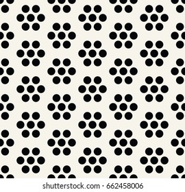 abstract geometric seamless floral pattern vector