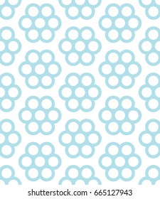 abstract geometric seamless floral pattern vector
