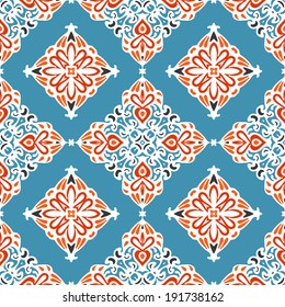 abstract geometric seamless floral vector design