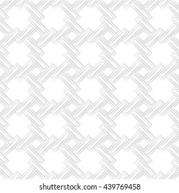 Abstract geometric seamless gray and white style pattern.