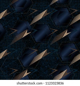 Abstract geometric seamless military camouflage covers pattern. Fashion Style Design Print Triangle. With vertical fading lines, tracks, halftone stripes. Extreme sport style illustration. Urban.