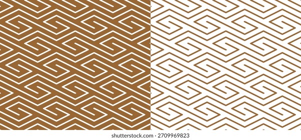 abstrato geométrico sem costura padrão de ouro de linhas mínimas
