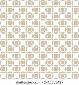 Resumen del fondo vectorial monocromo de color beige y blanco textil geométrico sin costura.