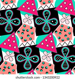 Abstract geometric seamless pattern.