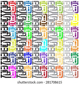 Abstract geometric seamless pattern