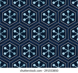 Abstract geometric seamless pattern