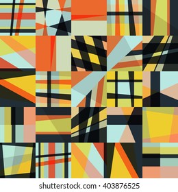 Abstract geometric seamless pattern.