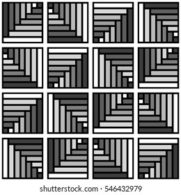 Abstract geometric seamless pattern.