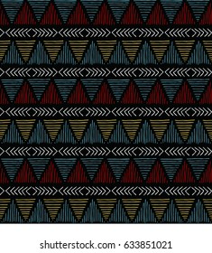 Abstract geometric seamless pattern