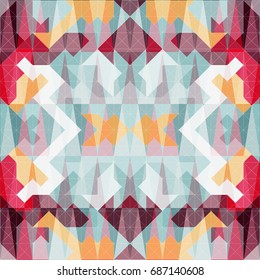 Abstract geometric seamless pattern