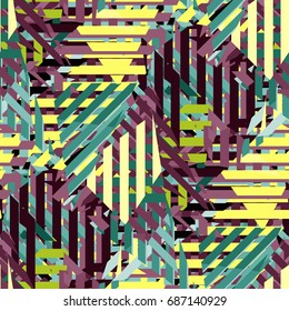 Abstract geometric seamless pattern