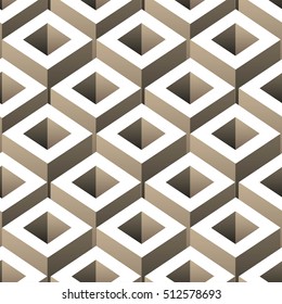 Abstract geometric seamless pattern 3D background