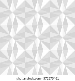 Abstract geometric seamless pattern with 3d effect. Modern wall panel.