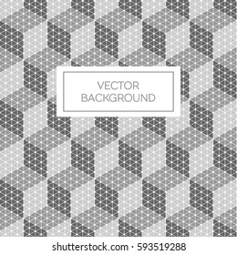 Abstract geometric seamless pattern 3D cube shape background