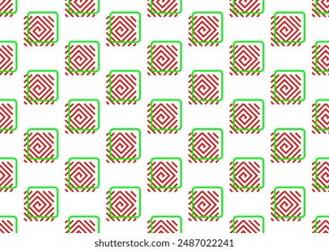 Abstract geometric seamless pattern 80s-90s aesthetic. Contemporary memphis inspired design background. Bold neon colors, layered geometry diamond shapes