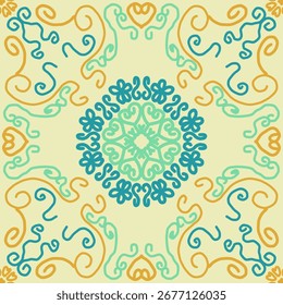 abstract geometric seamless pattern art