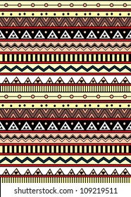 Abstract geometric seamless pattern. Aztec style pattern with triangle and line