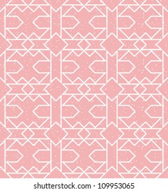 Abstract geometric seamless pattern. Aztec style pattern with triangle and line