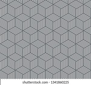 Abstract geometric seamless pattern background. Vector polygon line grid texture pattern background
