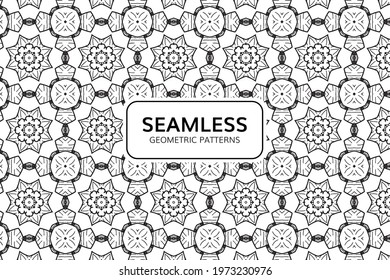 Abstract Geometric Seamless Pattern Background