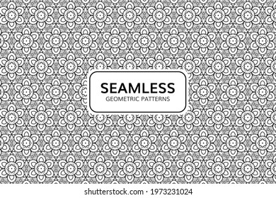 Abstract Geometric Seamless Pattern Background