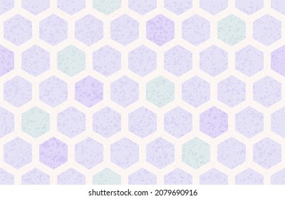 Abstract geometric seamless pattern background with textured hexagons. Vector illustration. Can be used for wallpaper, wrapping, scrapbooking, web page design, greeting card template 
