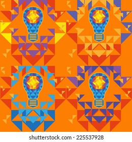 Abstract geometric seamless pattern. Background.