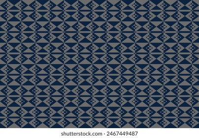 Abstract geometric seamless pattern background with two tone op art diamond stripes in light gray n dark blue.Vector illustration.For masculine shirt lady dress textile cover wallpaper all over print