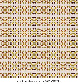 Abstract geometric seamless pattern. Background texture with dots, geometric shapes