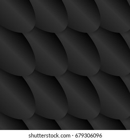 Abstract geometric seamless pattern. Background from the 3d sequins, tiles. Vector modern background for posters, sites, business cards, postcards, interior design.