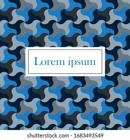 abstract geometric seamless pattern with banner for cover decoration