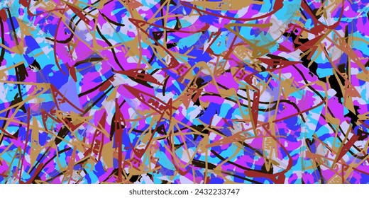 Abstract geometric seamless pattern. Beach fashion style with bright colors. Vector illustration