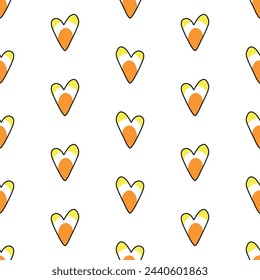 Abstract geometric seamless pattern. Beautiful pattern with hearts in colors Maverique Pride Flag. Print for textile, wallpaper, covers, surface. For fashion fabric. LGBTQ symbols