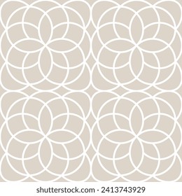 Abstract geometric seamless pattern. Beige and white. Modern stylish texture. Vector background.