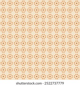 Abstract geometric seamless pattern with beige, yellow and brown color tone on beige color background