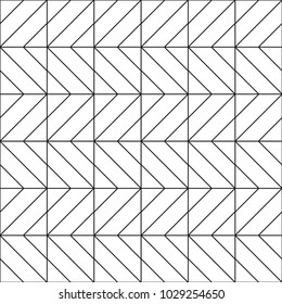 Abstract geometric seamless pattern. Black and white background design. Template for prints, wallpaper, wrapping paper, fabrics, covers, flyers, banners, posters and placards. Vector illustration.