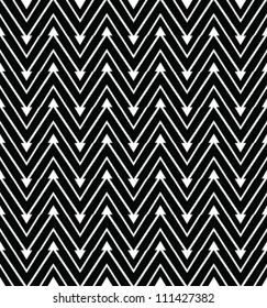 Abstract geometric seamless pattern. Black and white style pattern with triangle and lines.