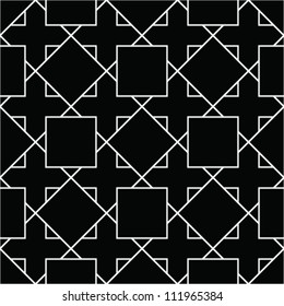 Abstract geometric seamless pattern. Black and white style pattern with triangle and lines.