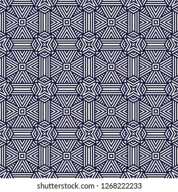 Abstract Geometric Seamless Pattern. Black and White Texture for Creative Design Solutions.