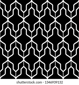 Abstract geometric seamless pattern. Black and white. Modern stylish texture. Vector background.