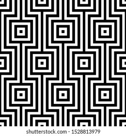 Abstract geometric seamless pattern. Black and white. Modern stylish texture. Vector background.