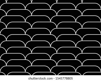 Abstract geometric seamless pattern. Black and white. Modern stylish texture. Vector background.