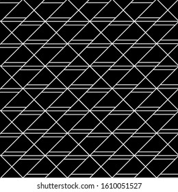 Abstract geometric seamless pattern. Black and white. Modern stylish texture. Vector background.
