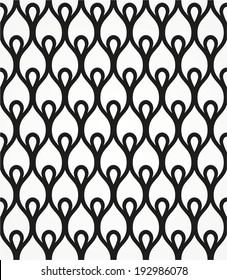 Abstract geometric seamless pattern. Black and white pattern.